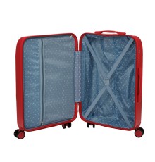 Чемодан TORBER В Отпуск, красный, ABS-пластик, 45 х 27 х 68 см, 63 л, 3,1 кг