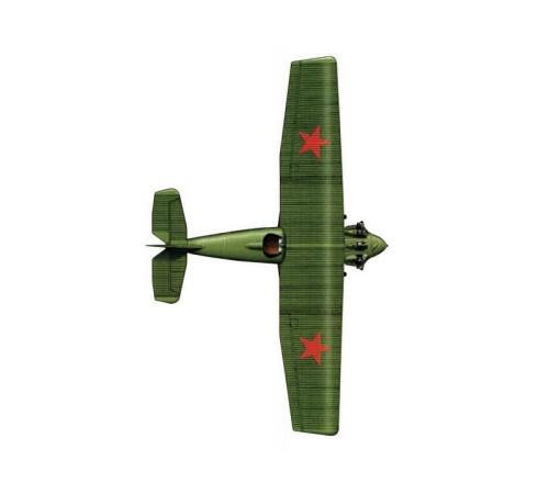 Сборная модель ZVEZDA Советский истребитель АНТ-5 (И-4, И-42), 1/72