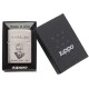 Зажигалка ZIPPO G. Blaisdell, с покрытием Brushed Chrome, латунь/сталь, серебристая, 36x12x56 мм