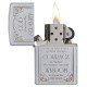 Зажигалка ZIPPO Classic с покрытием Satin Chrome™, латунь/сталь, серебристая, матовая, 38x13x57 мм