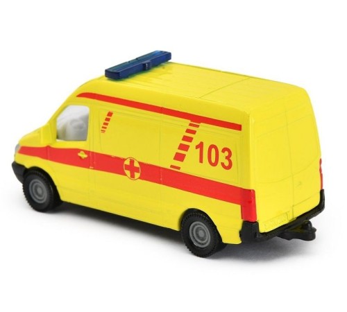 Микроавтобус Siku 0808RUS Реанимация, 8 см, желтый