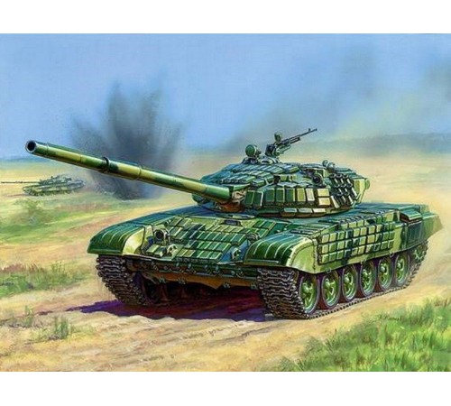 Сборная модель ZVEZDA Российский основной танк с активной броней Т-72Б, 1/35