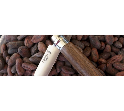 Нож Opinel №8, нержавеющая сталь, ореховая рукоять, 000648