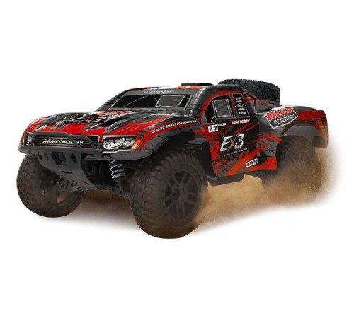 Радиоуправляемый шорт-корс Remo Hobby EX3 (красный) 4WD 2.4G 1/10 RTR