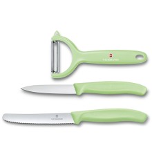 Набор из 3 ножей VICTORINOX Swiss Classic: нож для томатов, столовый нож 11 см, нож для овощей 8 см