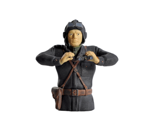 Фигурка. Советский танкист 3, черный комбинезон, 1/16