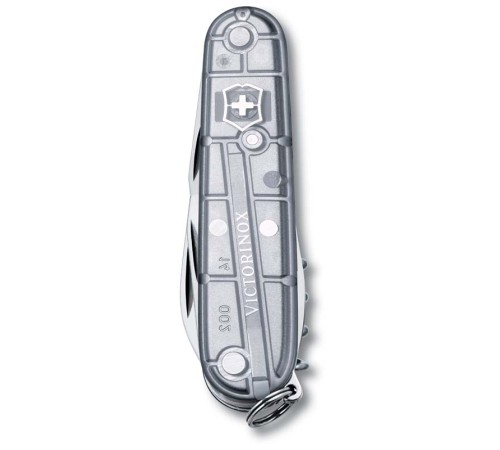 Нож перочинный VICTORINOX Spartan, 91 мм, 12 функций, полупрозрачный серебристый