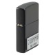 Зажигалка ZIPPO License Plate с покрытием Black Matte, латунь/сталь, черная, 38x13x57 мм