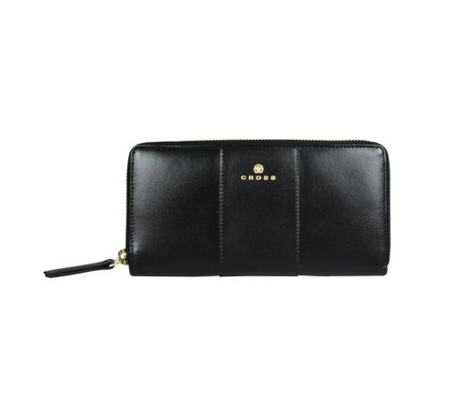Кошелёк Cross Kelly Wall Black, кожа наппа, гладкая, цвет чёрный, 19,5 x 10,2 x 2 см