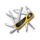 Нож перочинный VICTORINOX EvoGrip S18, 85 мм, 15 функций, с фиксатором, жёлтый с чёрными вставками
