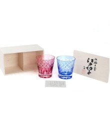 Набор стаканов TAJIMA GLASS с узором Ярай 340 мл, 2 шт