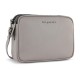 Сумка кросс-боди женская BUGATTI Bella, бежевая, воловья кожа/полиэстер, 22х6х15,5 см