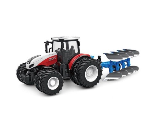 Р/У фермерский трактор Korody с плугом, двойные колеса 1/24 2.4G 6CH RTR