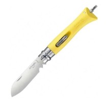 Нож Opinel №09 DIY, нержавеющая сталь, сменные биты, желтый, блистер (2138), 002138