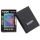 Зажигалка ZIPPO Classic с покрытием Multi Color, латунь/сталь, разноцветная, глянцевая, 38x13x57 мм
