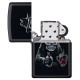 Зажигалка ZIPPO Bar Skull Design с покрытием Black Matte, латунь/сталь, чёрная, матовая, 38x13x57 мм