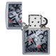 Зажигалка ZIPPO Diamond с покрытием Street Chrome™, латунь/сталь, серебристая, матовая, 38x13x57 мм