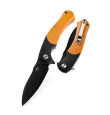 Нож Bestech Penguin сталь D2, рукоять G10 черно-оранжевая
