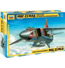 Сборная модель ZVEZDA Советский истребитель-бомбардировщик МиГ-23МЛД, 1/72