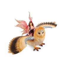 Фигурка Schleich Фея, летящая на сверкающей сове