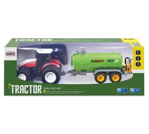 Р/У фермерский трактор Korody с цистерной, двойные колеса 1/24 2.4G 6CH RTR