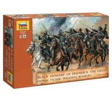 Сборные солдатики ZVEZDA Чёрные гусары Фридриха Великого, 1/72