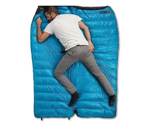 Мешок спальный Naturehike CW400 NH18C400-D с гусинным пухом, размер L, желтый, 6927595761717