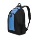 Рюкзак SWISSGEAR, чёрный/голубой, полиэстер 420D, 32х14х45 см, 20 л