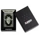 Зажигалка ZIPPO Heart Design с покрытием Iron Stone, латунь/сталь, серая, 38x13x57 мм