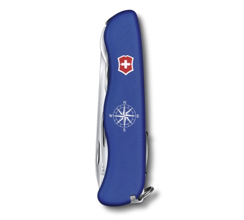 Нож перочинный VICTORINOX Skipper, 111 мм, 18 функций, с фиксатором лезвия, со шнурком, синий