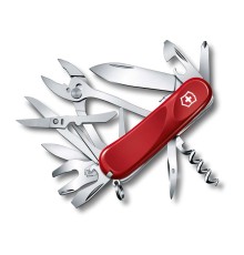 Нож перочинный VICTORINOX Evolution S557, 85 мм, 21 функция, с фиксатором лезвия, красный