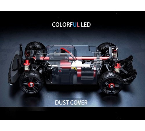Радиоуправляемая машина для дрифта MJX Hyper Go 14302 Lancia Delta Brushless 4WD 2.4G LED 1/14 RTR