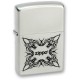 Зажигалка ZIPPO Tattoo Design, с покрытием Satin Chrome™, латунь/сталь, серебристая, 38x13x57 мм