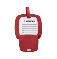 Бирка для багажа WENGER, красная, полиуретан, 4,1 x 4,1 x 0,4 см