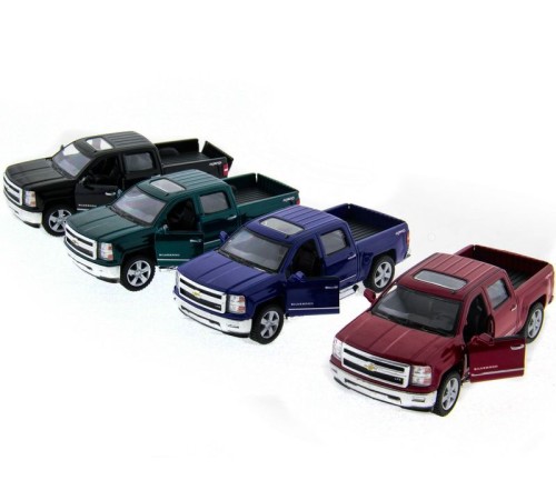 Машина Kinsmart 1:46 Chevrolet Silverado инерция (1/12шт.)  б/к