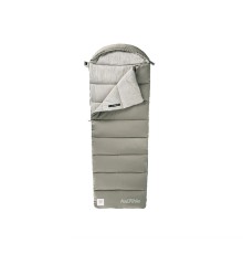 Ультралёгкий спальный мешок Naturehike NH20MSD02 M300 хлопковый с капюшоном весна осень зеленый, молния справа