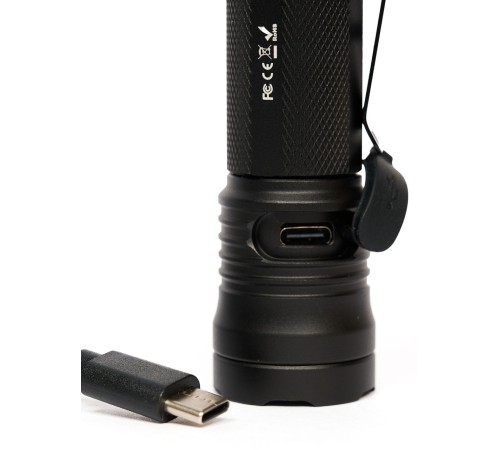 Ручной фонарь SKYWOODS MYSTIC, 1000 люмен, USB-Type C, холодный свет, IP67