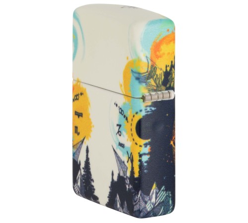 Зажигалка ZIPPO Compass с покрытием Glow In The Dark Green, латунь/сталь, разноцветная, 38x13x57 мм