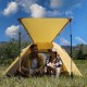 Палатка Naturehike P-Series NH18Z033-P 210T/65D, трехместная, серо-голубая, 6927595783634