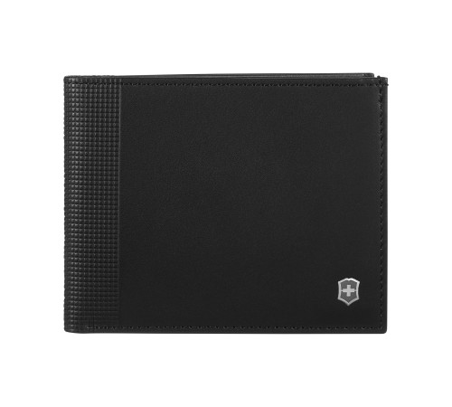 Портмоне VICTORINOX Altius Alox с защитой от сканирования RFID, чёрное, натуральная кожа, 9x1x11 см