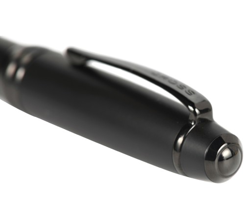 Ручка-роллер Cross Bailey Matte Black Lacquer. Цвет - черный.