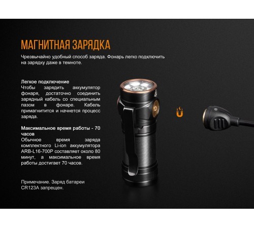 Фонарь Fenix E18R Cree XP-L HI LED