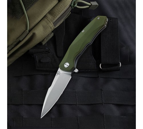 Нож Bestech Warwolf сталь D2, рукоять G10 зеленая