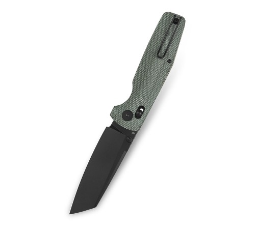 Нож Bestech Slasher сталь D2, рукоять Микарта зеленая