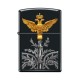 Зажигалка ZIPPO Двуглавый орёл, с покрытием Black Matte, латунь/сталь, чёрная, матовая, 38x13x57 мм