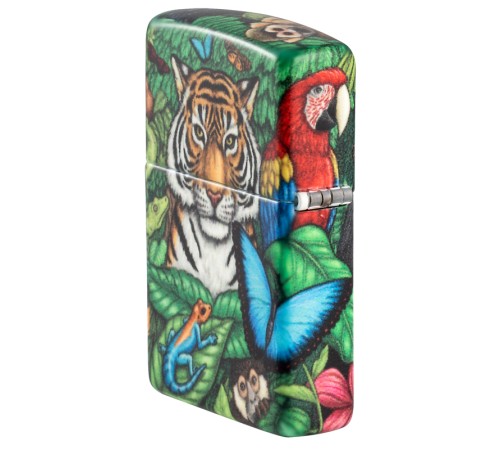 Набор из двух зажигалок ZIPPO Загадки леса с покрытием Glow-in-the-Dark Green, зелёные, глянецевые