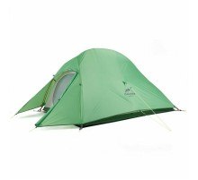 Палатка сверхлегкая Naturehike Сloud Up 1 Updated NH18T010-T, 210T  одноместная с ковриком, зеленая, 6927595730539