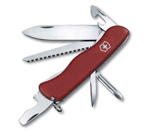 Нож перочинный VICTORINOX Trailmaster, 111 мм, 12 функций, с фиксатором лезвия, красный