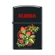 Зажигалка ZIPPO Ягода-Малина, с покрытием Black Matte, латунь/сталь, чёрная, матовая, 38x13x57 мм