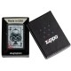 Зажигалка ZIPPO с покрытием Black Matte, латунь/сталь, черная, матовая, 38x13x57 мм